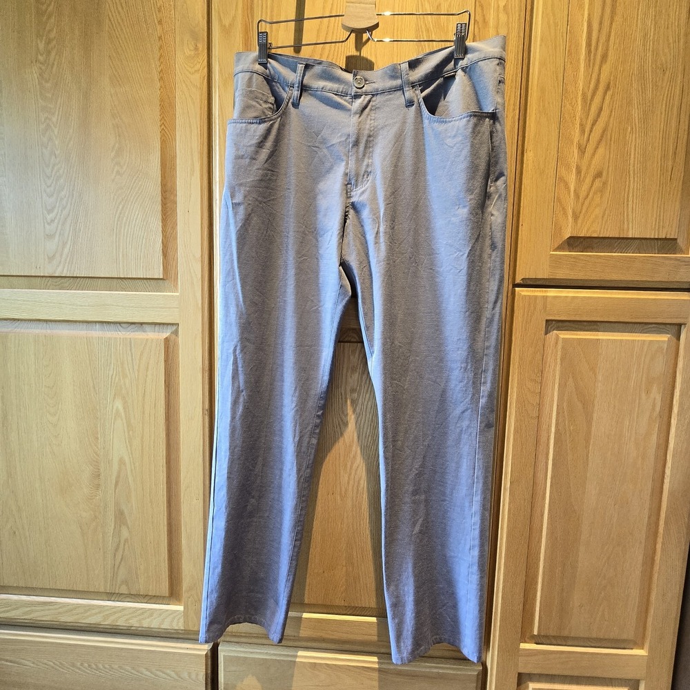 Travis Mathew Pants Mens 36 x33 Gray Chino Stretch Golf Casual Pockets (38×32.5) - Picture 8 of 15